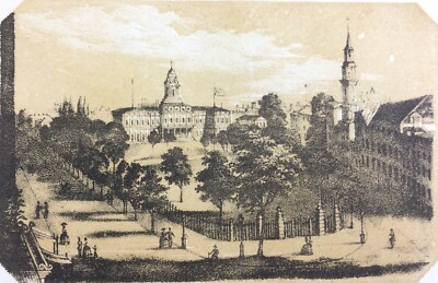 Stati Uniti d'America, New York: Antica Veduta Del Palazzo Della Borsa