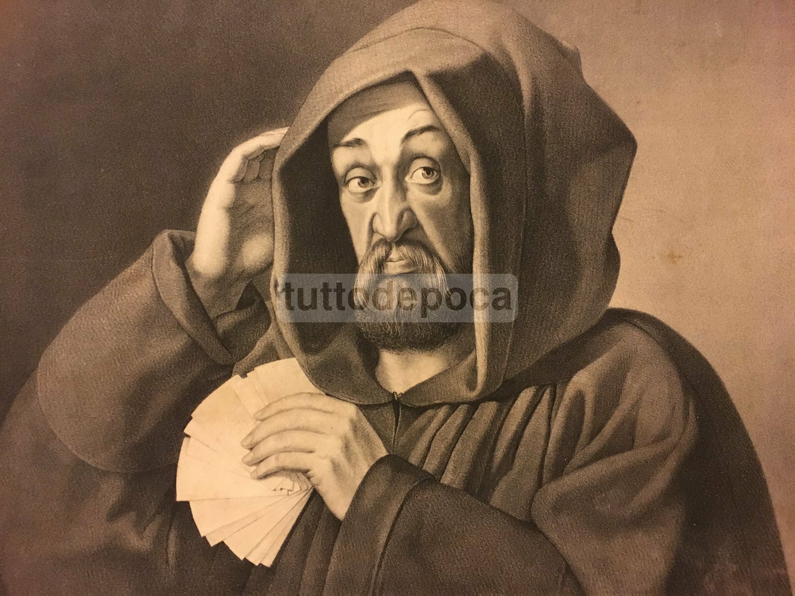Ritratto Di Giocatore Di Carte, Uomo Con Cappuccio (Lenglet, Maurin)