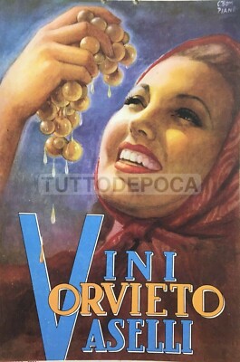 Orvieto   Enologia, Vino E Arte: Cartello Pubblicitario Vini Vaselli, Artista Bompiani