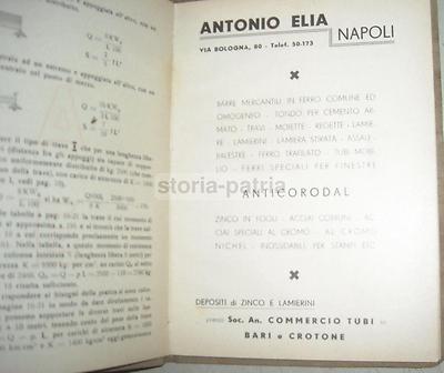 Antonio Elia Ferri   Acciai E Metalli. Napoli, 1938