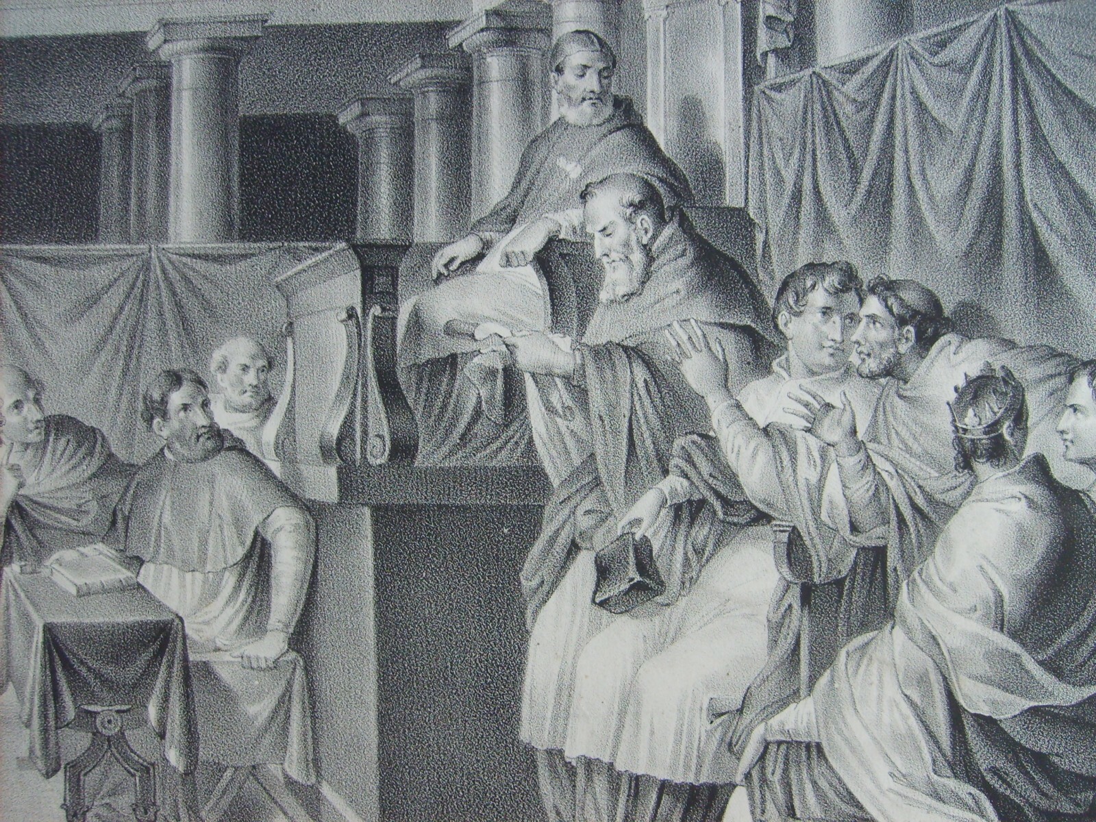 Regno Di Napoli: Investitura A Roberto, Clemente V, Avignone. Artista Francesco De Mura