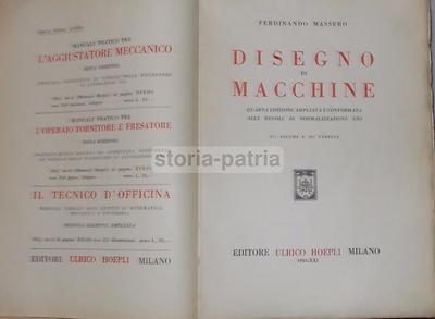 Tecnica: Disegno Tecnico O Meccanico, Ruote Dentate, Volani, Cinghie E Catene, Hoepli