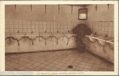 Salerno, Convitto Genovesi: Scuole, Sanitaria, Bagni, Lavatoio, Igiene, Antica Veduta