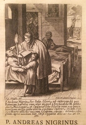 Gesuiti, Andrea Nigrino, Boemia, Silesia, Incisione Originale Del XVII Secolo