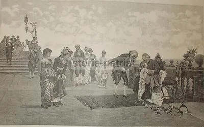Raffaele Armenise, The Visits to His Eminence. Vintage Print