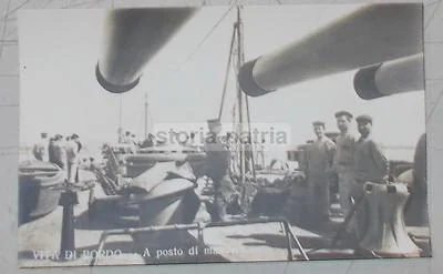 Militaria, Marina: Antica Fotografia Filippi, Taranto, Posto di Manovra
