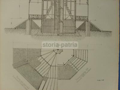 Architettura Sportiva: Tiro A Segno Di Lugano, Progetto Dell'Architetto Augusto Guidini, 18 Tavole, 1883