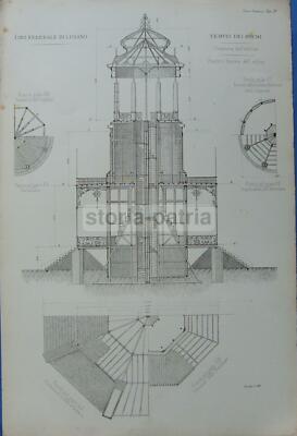 Architettura Sportiva: Tiro A Segno Di Lugano, Progetto Dell'Architetto Augusto Guidini, 18 Tavole, 1883