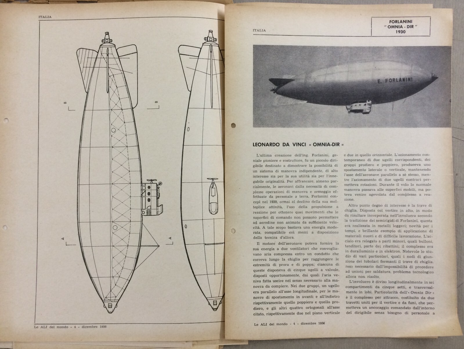 Aviazione, Aeronautica, Aerei, Dirigibile Omnia Dir, Bleriot, Mitsubishi, Boeing, 1956