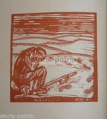 Liguria, Genova: Suggestiva Illustrazione, Incisione Da Collezione d'Epoca, «Il Deserto»