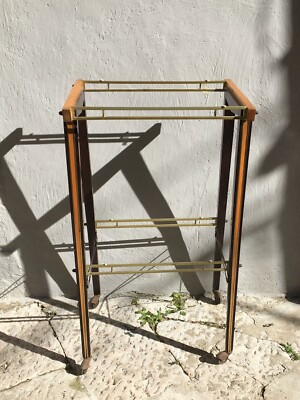 Carrello Portavivande O Porta Radio In Stile Parisi, Anni 1950 1960