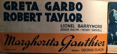 Cinema   Greta Garbo, Robert Taylor, Barrymore, Ralph, Daniell   Margherita Gauthier (raro)
