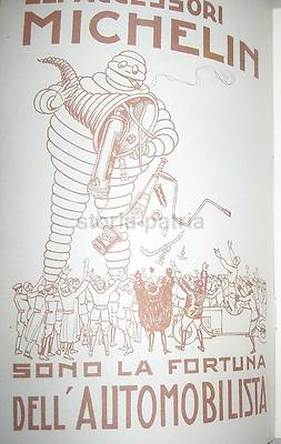 Michelin Pneumatici Ciclismo Torino Vigili Urbani Milano Pubblicità 1926
