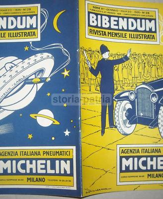 Michelin Pneumatici Ciclismo Torino Vigili Urbani Milano Pubblicità 1926