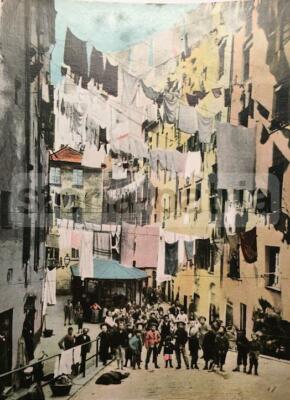 Liguria, Genova: Fotografia E Folklore, Truogoli Di S. Brigida. Cartolina Antica.