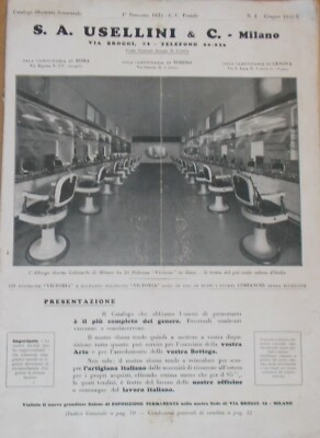 Catalogo Illustrato S.A. Usellini & C. Milano   Barbiere E Parrucchiere, 1932