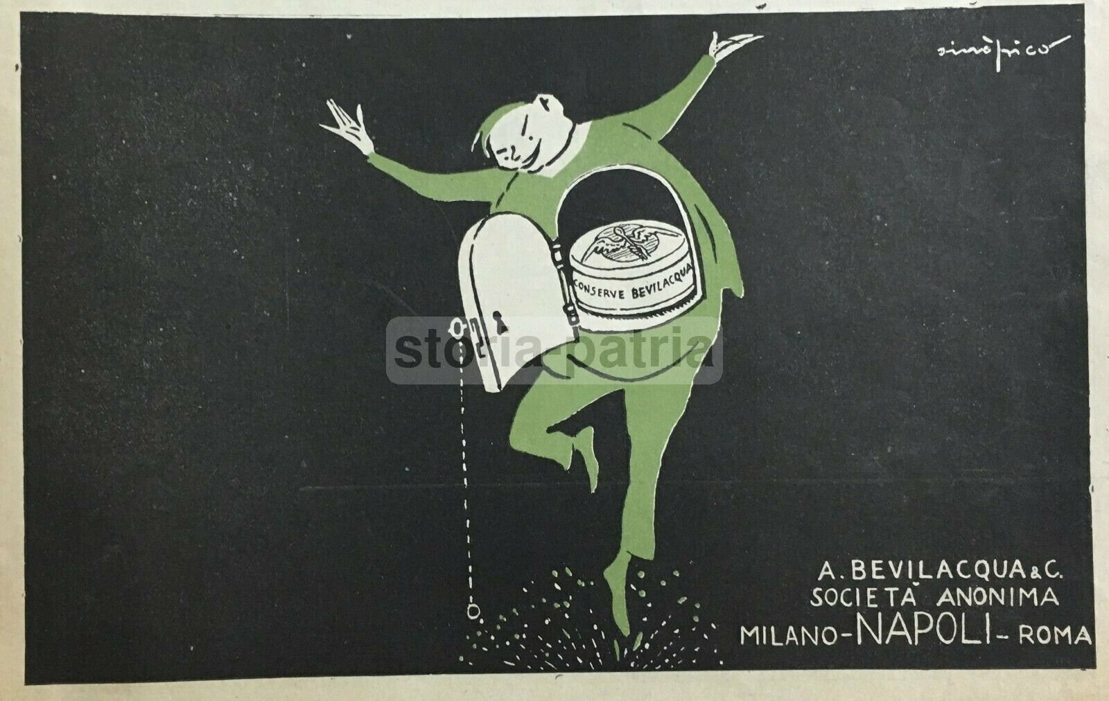 Napoli Antica: Pubblicità Ditta Bevilacqua, Artista Sinopico, Mobili Paleari, Lissone