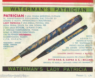 Pubblicità Penne Waterman Patrician E Vino Ruffino