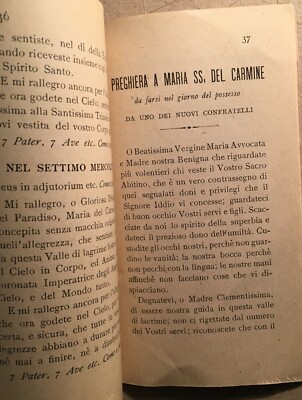 Puglia, Bari: Arciconfraternita Maria Del Carmine. Antica Edizione, 1916, Con Stampa