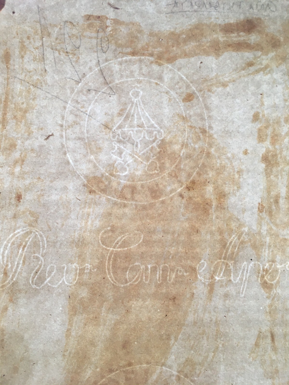 Antica Carta Filigranata Della Reverenda Camera Apostolica (Vaticano)