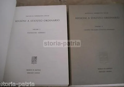 Regulatory Collection on Ordinary-Statute Regions: Delegated Decrees and Regional Statutes, Banco di Napoli