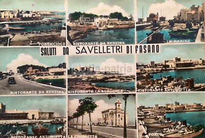 Puglia, Brindisi, Savelletri Di Fasano: Vedute Pubblicitarie E Ristoranti, Cartolina