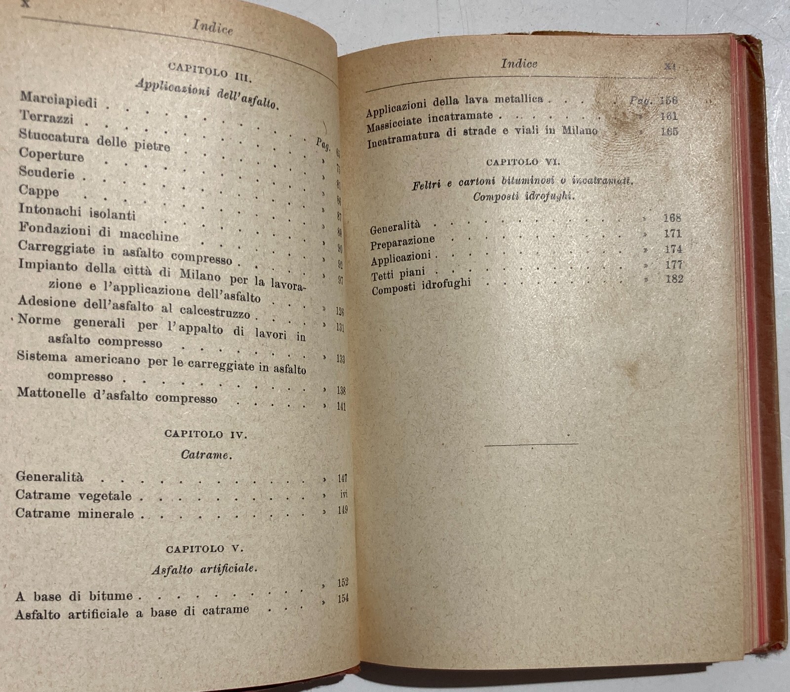 Asfalto, Bitume, Catrame, Strade Di Milano: Antico Manuale Hoepli Illustrato, 1920
