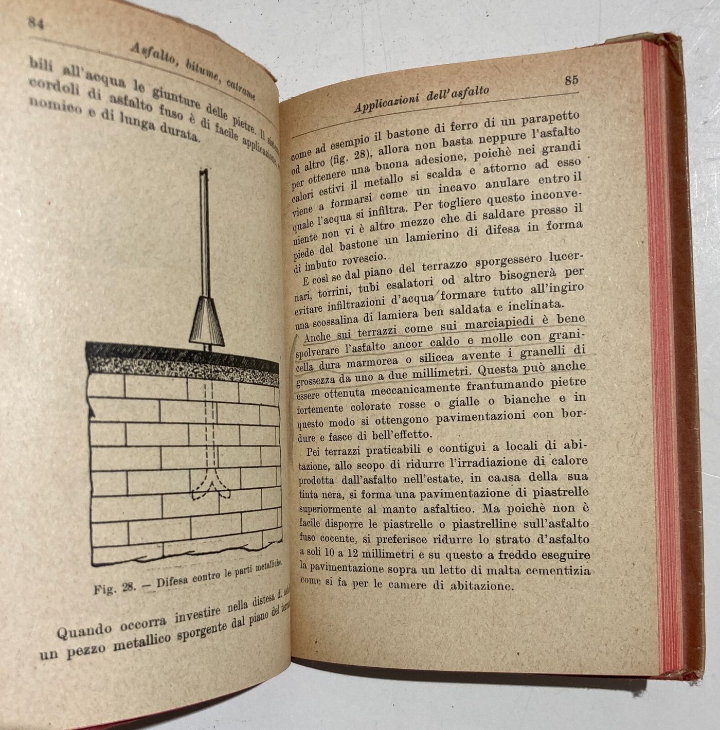 Asfalto, Bitume, Catrame, Strade Di Milano: Antico Manuale Hoepli Illustrato, 1920