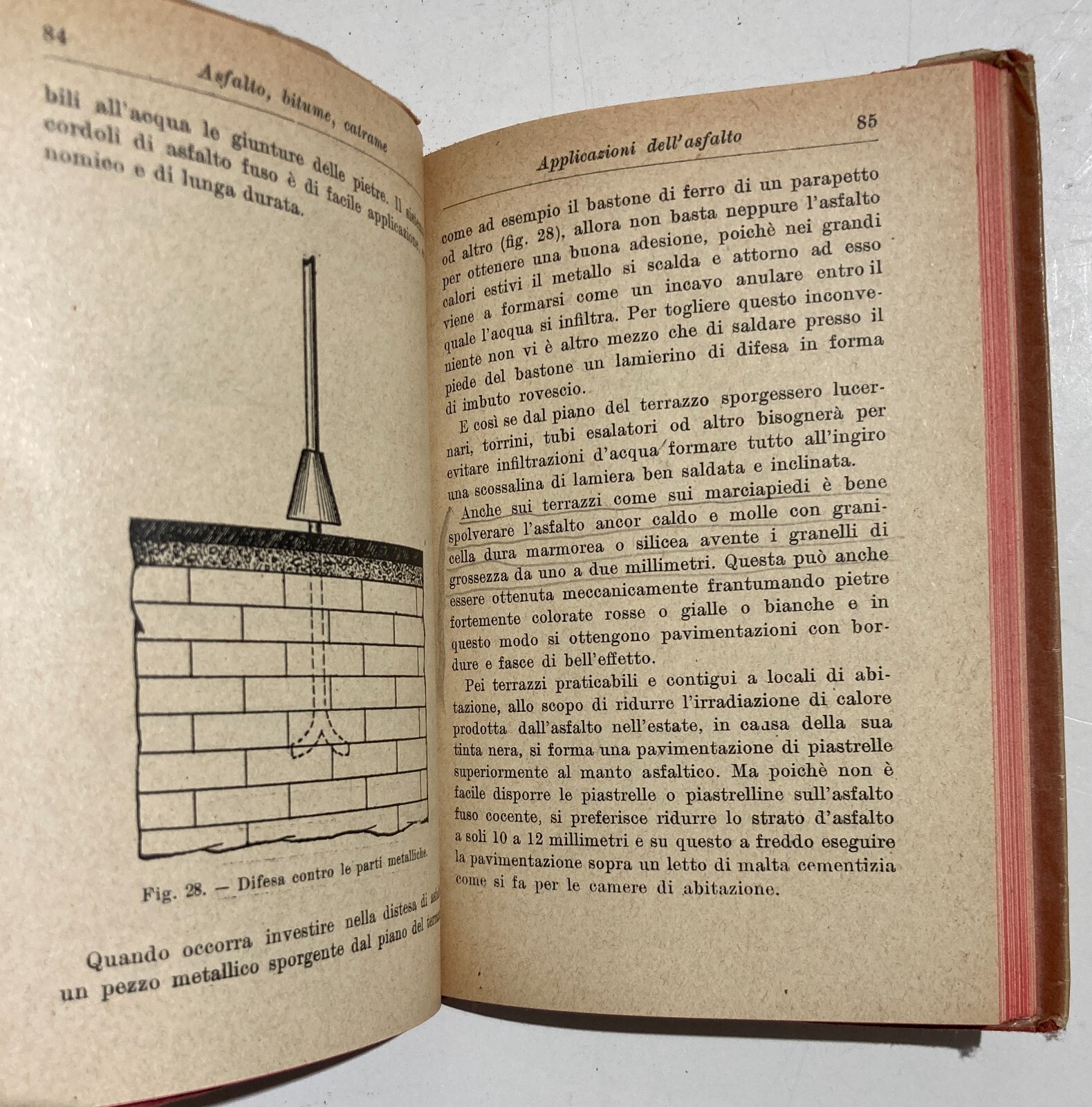 Asfalto, Bitume, Catrame, Strade Di Milano: Antico Manuale Hoepli Illustrato, 1920