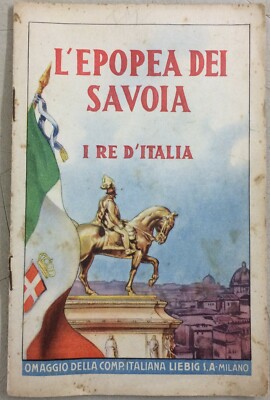 Militaria Savoia: Re d'Italia, Vignale Illustrato, Pubblicitaria Liebig Figurine