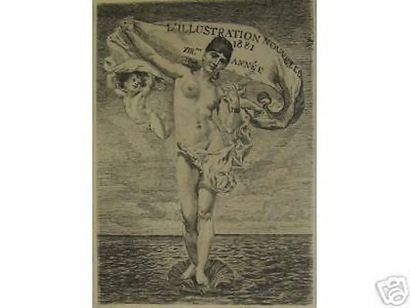 Mare, Antica Allegoria, Incisione Pubblicitaria, l'Illustration Nouvelle