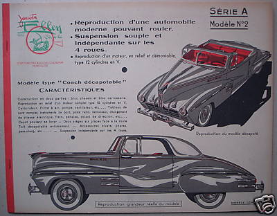 Auto d'Epoca, Gioco Di Costruzione, Automobilina Coach Decapottabile, Ellen
