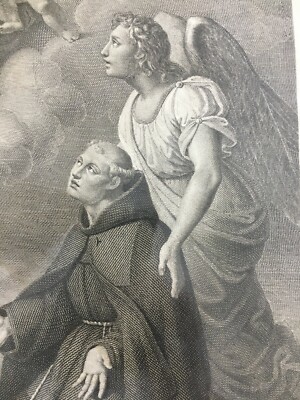 Antica Stampa Popolare Devozionale: San Giuseppe Della Croce, Serra Di Cassano, Alcayde