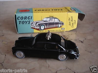 Giocattolo d'Epoca, Automobilina Corgi Toys, Riley Pathfinder Police Car, Modellino