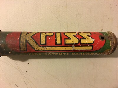 Igiene: Insetticida Kriss, Vaporizzatore In Latta Pubblicitaria