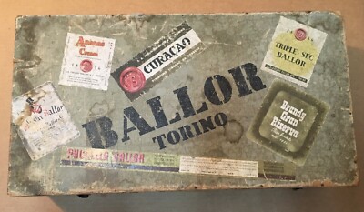 Distilleria Liquori Ballor Torino: Vecchia Scatola Pubblicitaria Electa
