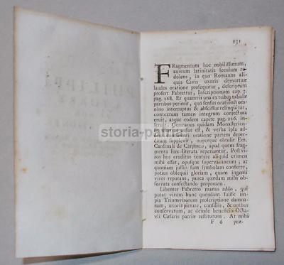 Friuli, Veneto, Filologia, Epigrafia, Filippo Della Torre, Fabretto, Antica Edizione, '700