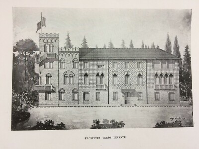 Treviso, Oderzo: Architettura Dell'Ingegnere Sordoni, Prospettive Di Villa Bortoluzzi, Due Stampe