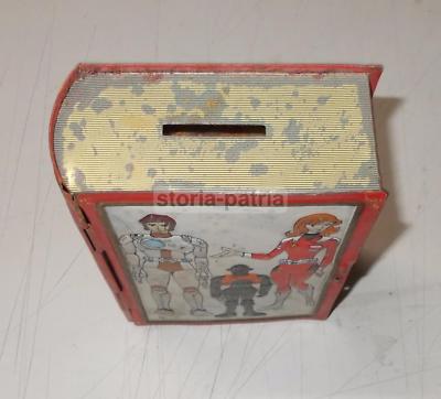 Captain Future: Scatola In Latta Decorata A Forma Di Libro, Salvadanaio Vintage Anni '80