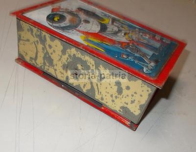 Captain Future: Scatola In Latta Decorata A Forma Di Libro, Salvadanaio Vintage Anni '80