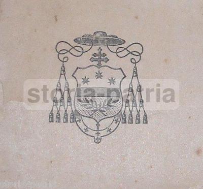 Lucca, Arcivescovo Lorenzelli, Omelia Di Natale 1905, Araldica, Con Autografo, Ex Libris