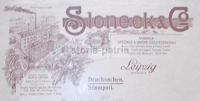 Sloneck Leipzig: Busta Pubblicitaria Per Olii Essenziali, Essenze E Liquori