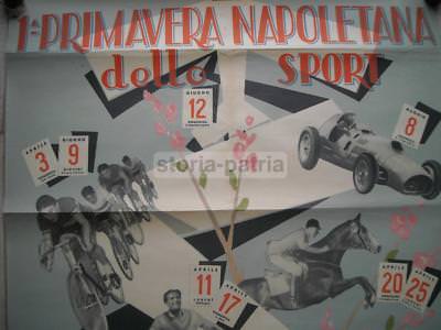Napoli: Turismo E Sport, Primavera Napoletana   Ciclismo, Ippica, Scherma, Lotta, Auto, 1955