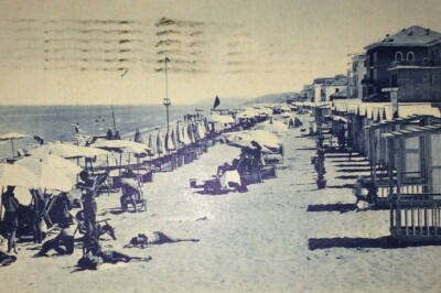 Abruzzo, Riviera Di Pescara, Francavilla A Mare, Spiaggia Lato Sud, Animata, 1957