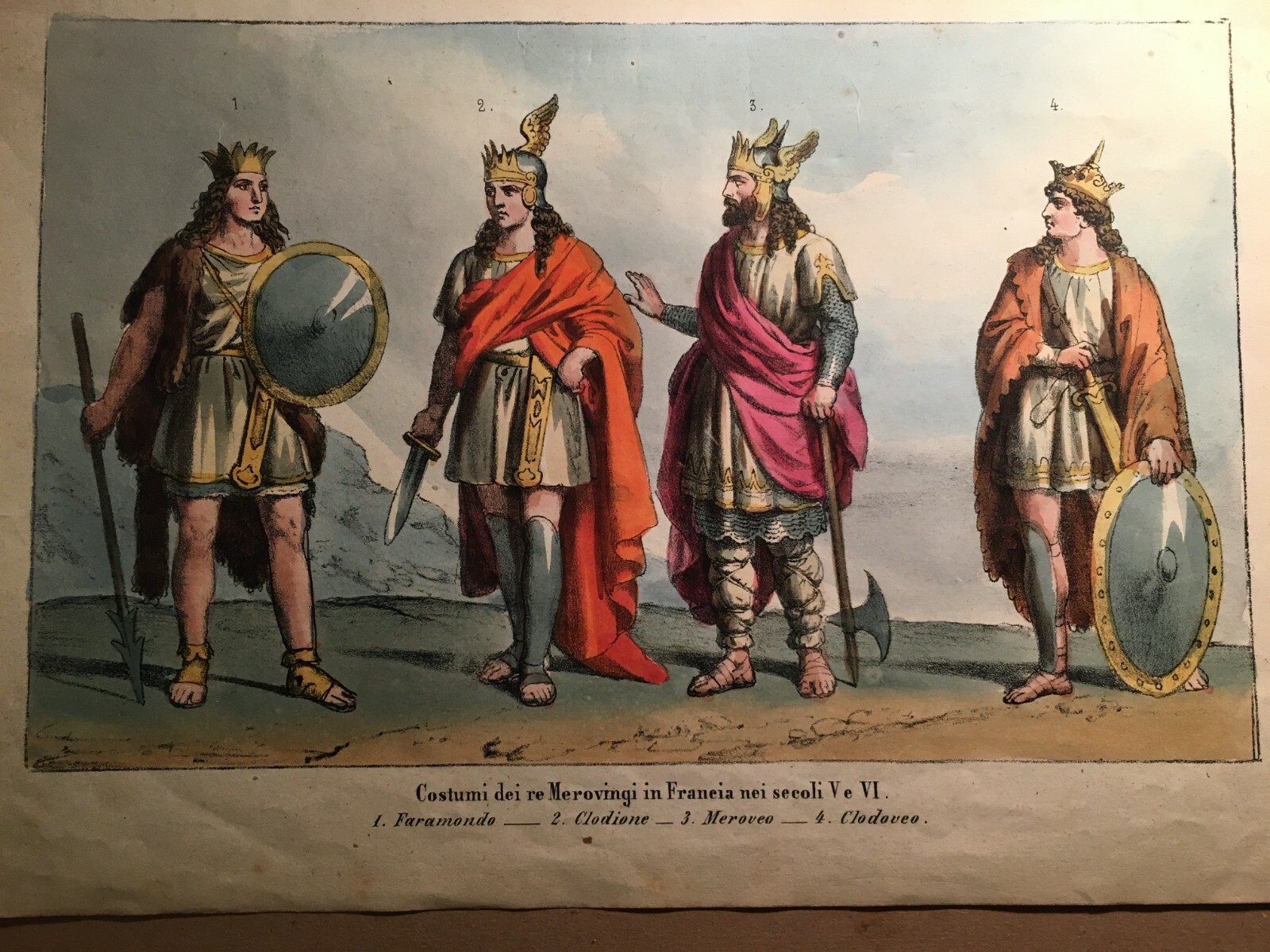 Costumi Dei Re Merovingi: Faramondo, Clodione, Meroveo