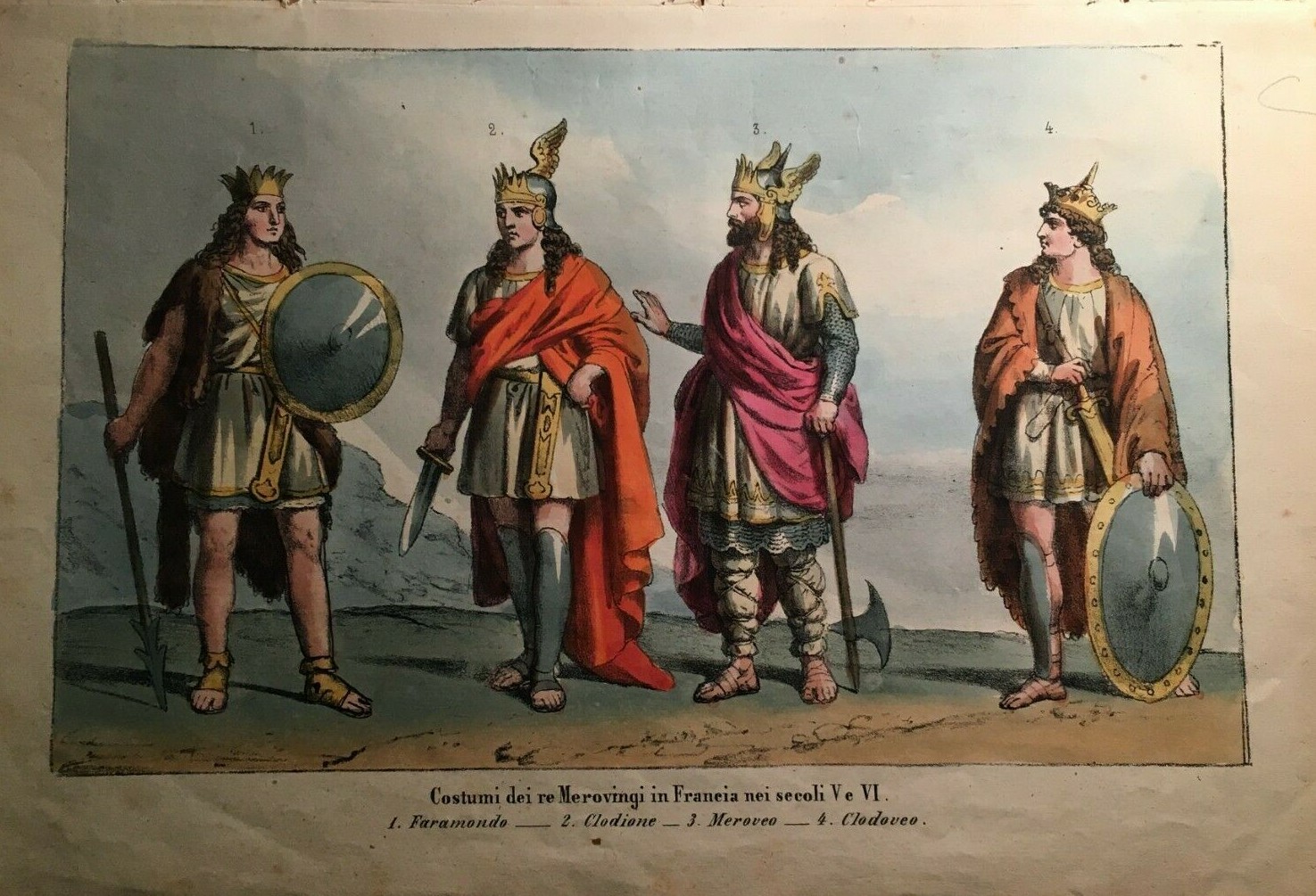 Costumi Dei Re Merovingi: Faramondo, Clodione, Meroveo