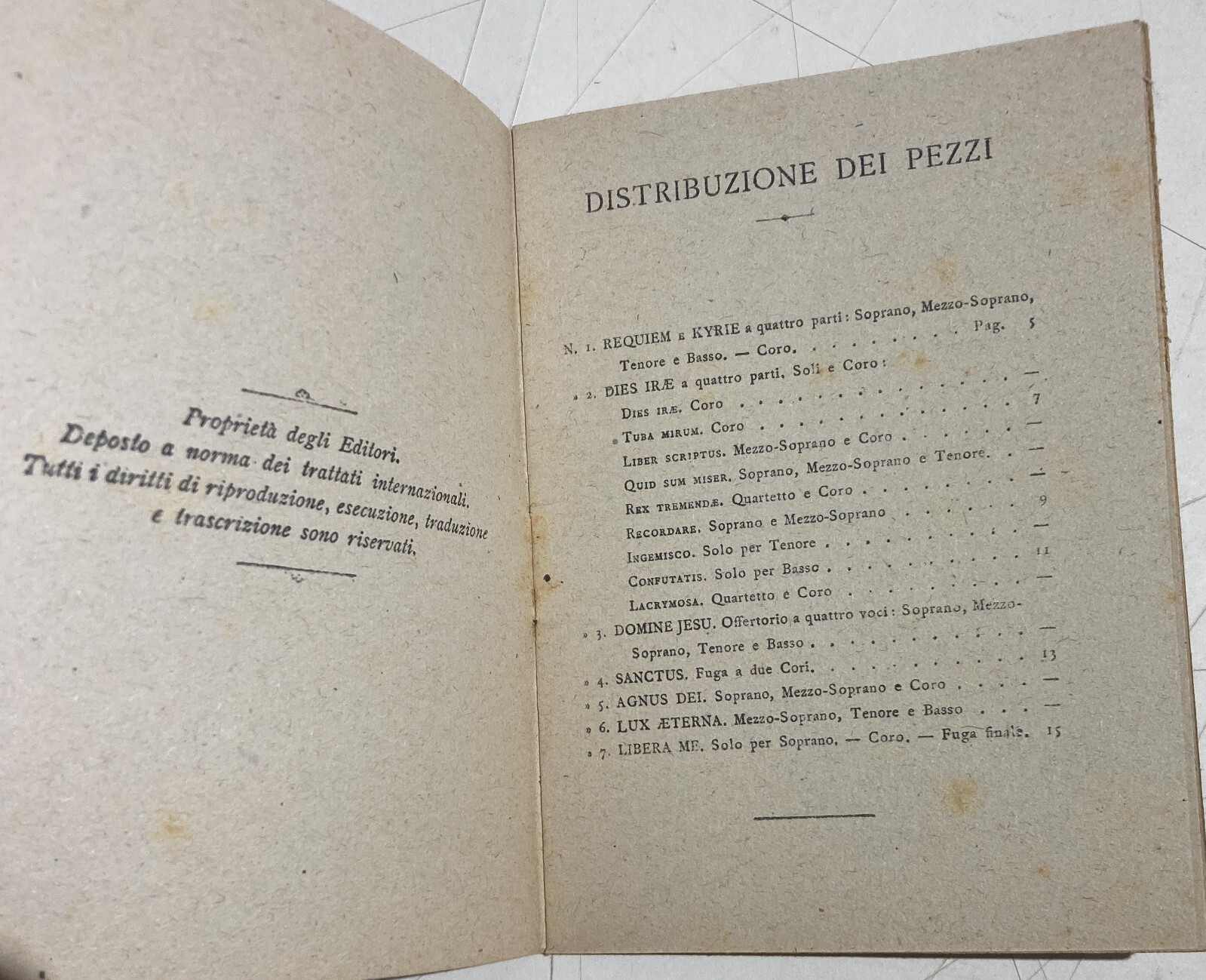 Teatro E Musica: Giuseppe Verdi, Alessandro Manzoni, Messa Da Requiem Edizione Ricordi, Milano