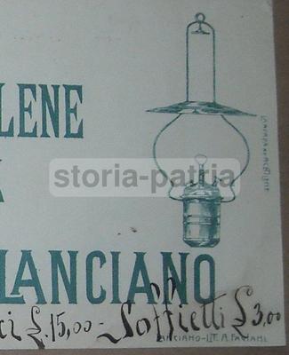 Abruzzo, Lanciano: Illuminazione, Lumi E Lampade Ad Acetilene. Antica E Rara Pubblicitaria
