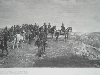 Militaria: Napoleone, Napoleonica, Solferino. Bella Veduta Antica Di Meissonier, Goupil