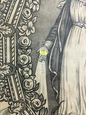 Arte: Stampa Popolare Devozionale, Madonna Immacolata. Grande Antica Litografia